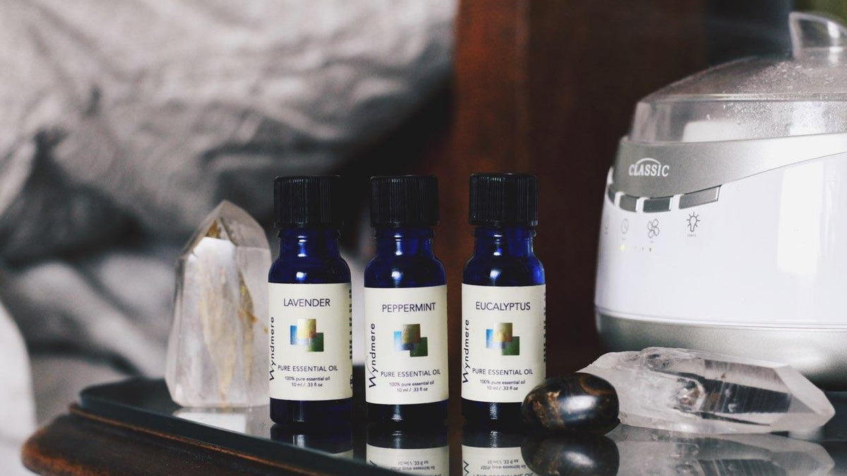 Therapeutic essential oils for headaches or migraines