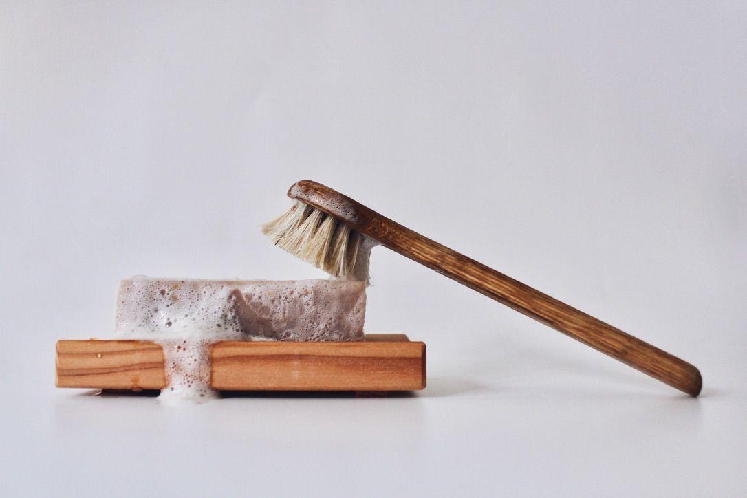 Wyndmere's Clearer Skin Soap and Shaving Brush.