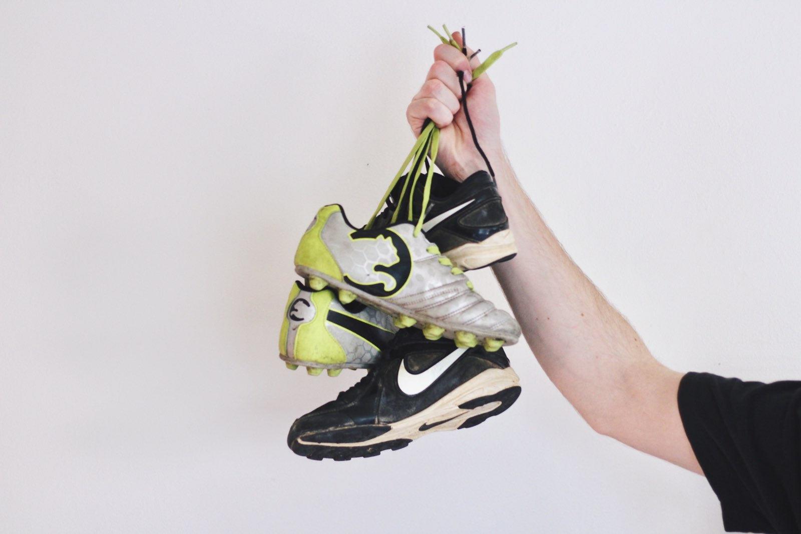 Freshen stinky sports shoes with essential oils