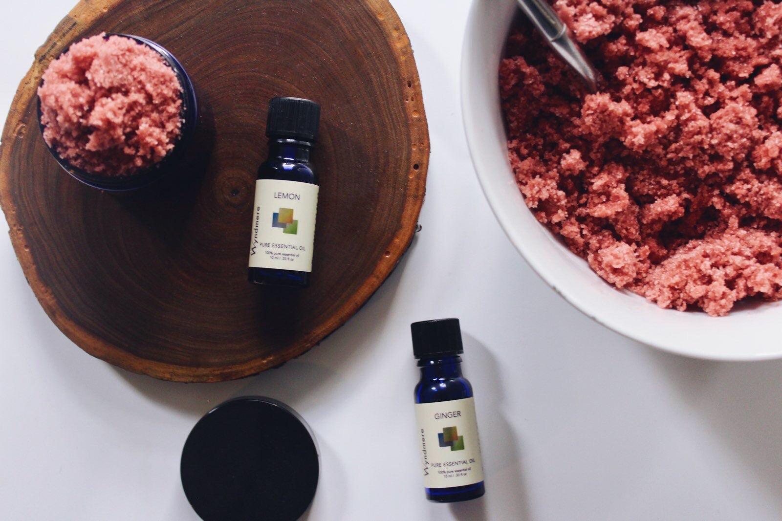 Ginger and Lemon essential oil for stress