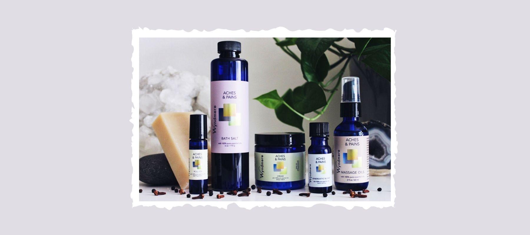 Wyndmere products containing Aches & Pains blend