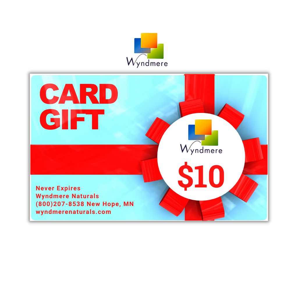 Wyndmere $10 Gift Card (Turquoise with Red Bow)