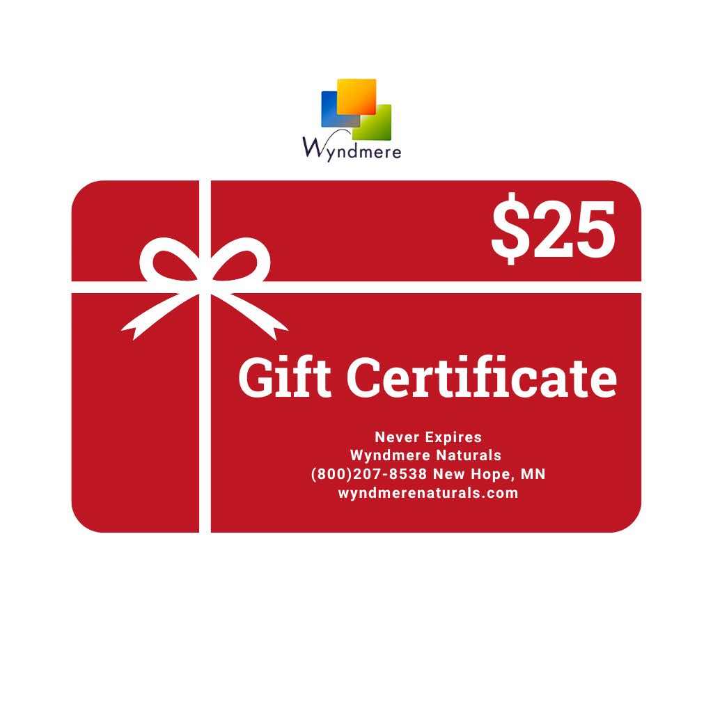 Wyndmere $25 Holiday Gift Card(Red White)