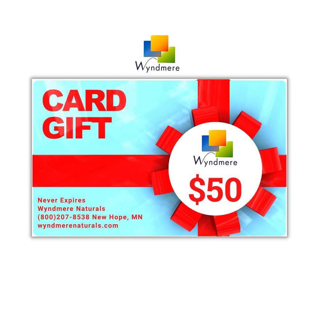 Wyndmere $50 Gift Card (Turquoise with Red Bow)