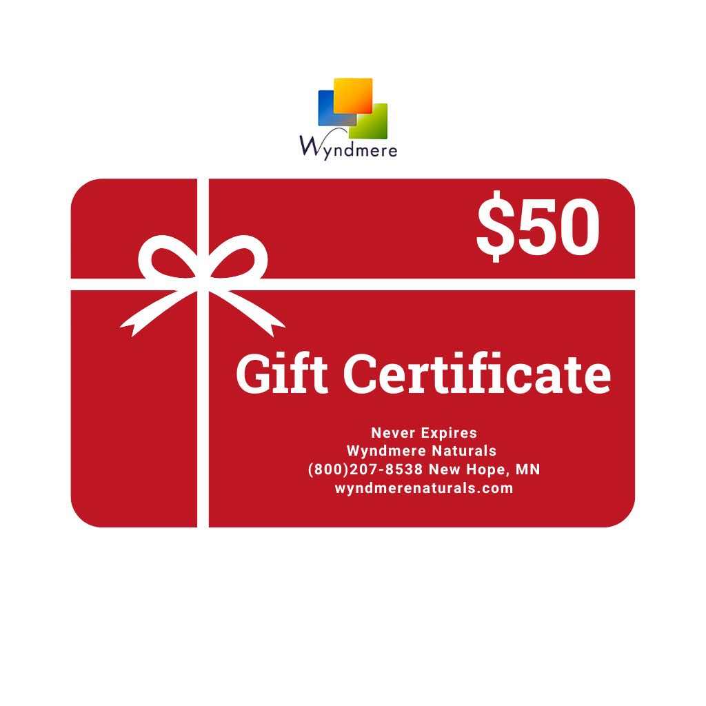 Wyndmere $50 Holiday Gift Card(Red White)