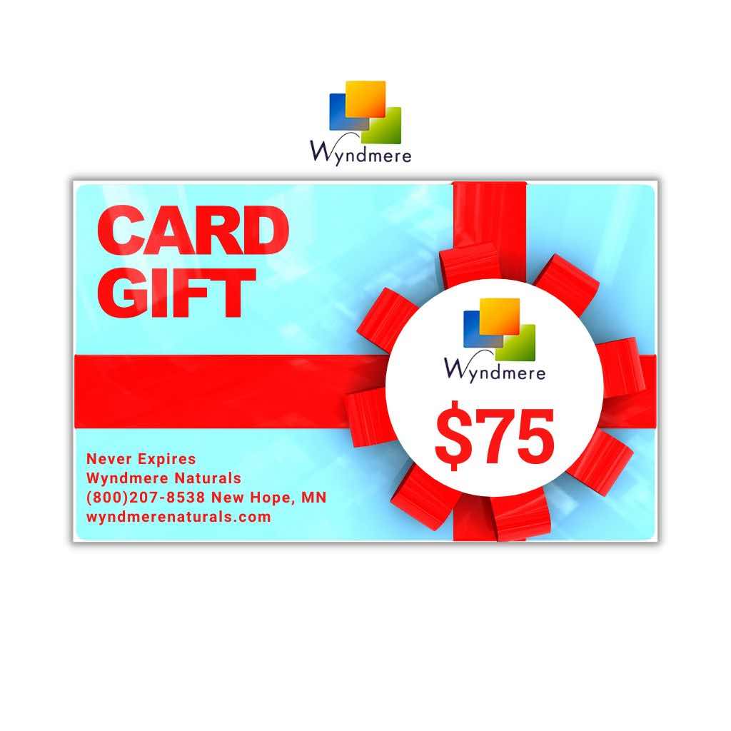 Wyndmere $75 Gift Card (Turquoise with Red Bow)