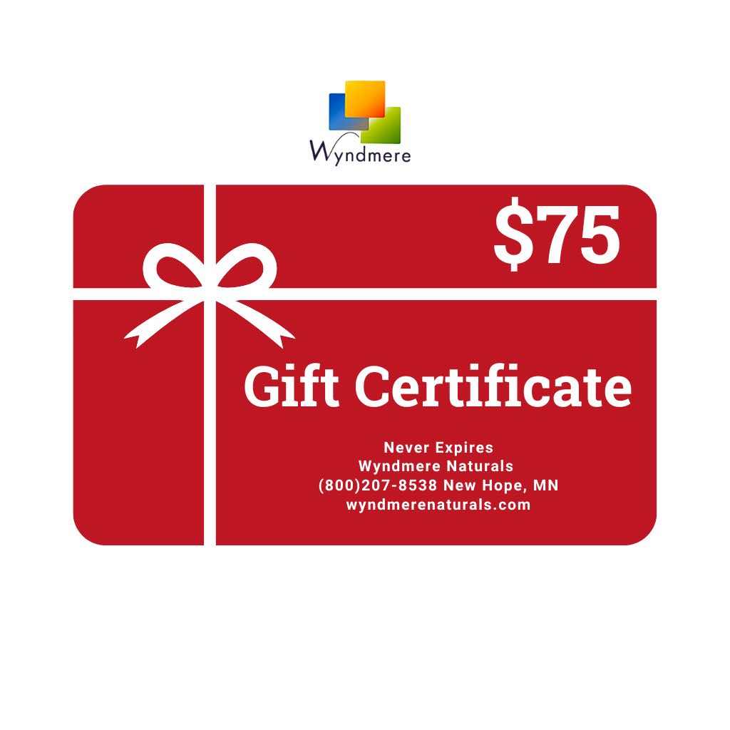 Wyndmere $75 Holiday Gift Card(Red White)