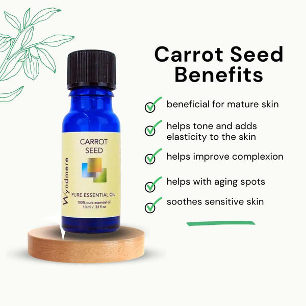 garden of wisdom carrot seed oil Carrot Seed Essential Oil - Anti-Aging Skin Rejuvenation & Detoxification