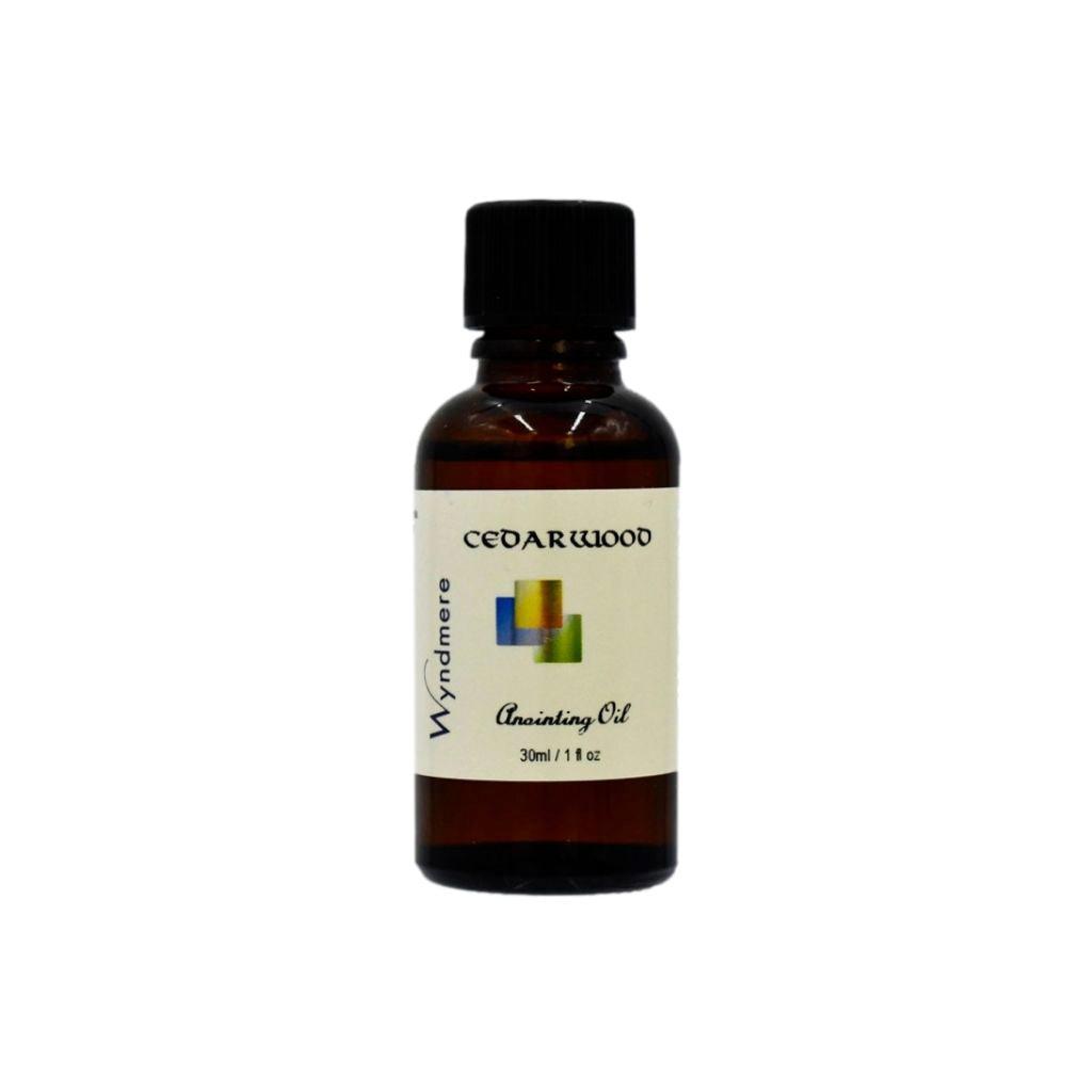 1oz amber bottle of Cedarwood Anointing Oil, Cedarwood essential oil diluted in jojoba