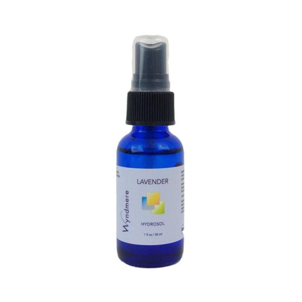 4oz cobalt blue bottle of Lavender floral water, a true hydrosol
