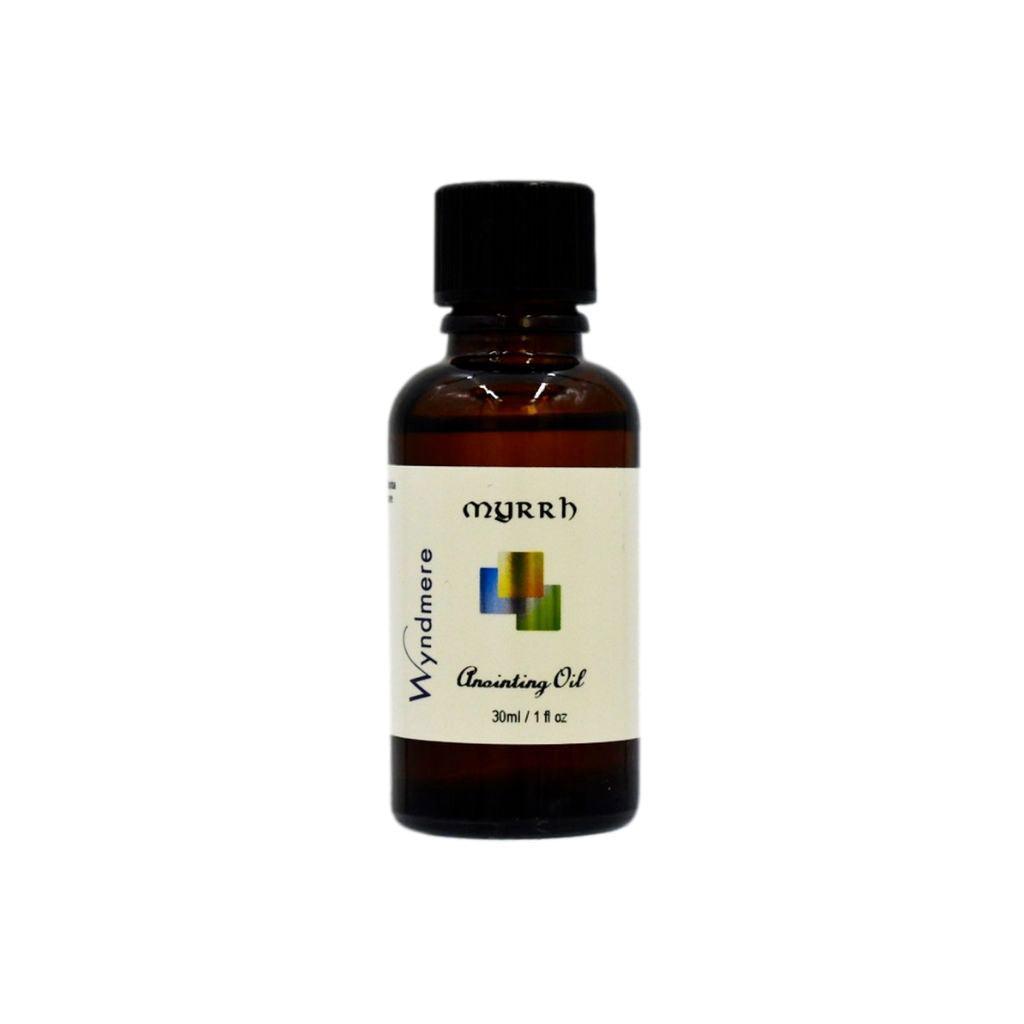 1oz amber bottle of Myrrh Anointing Oil, Myrrh essential oil diluted in jojoba