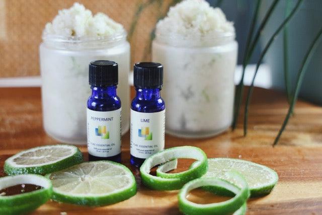Aromas Associated With A Vacation - Mojito Body Scrub made with peppermint and lime essential oils.!