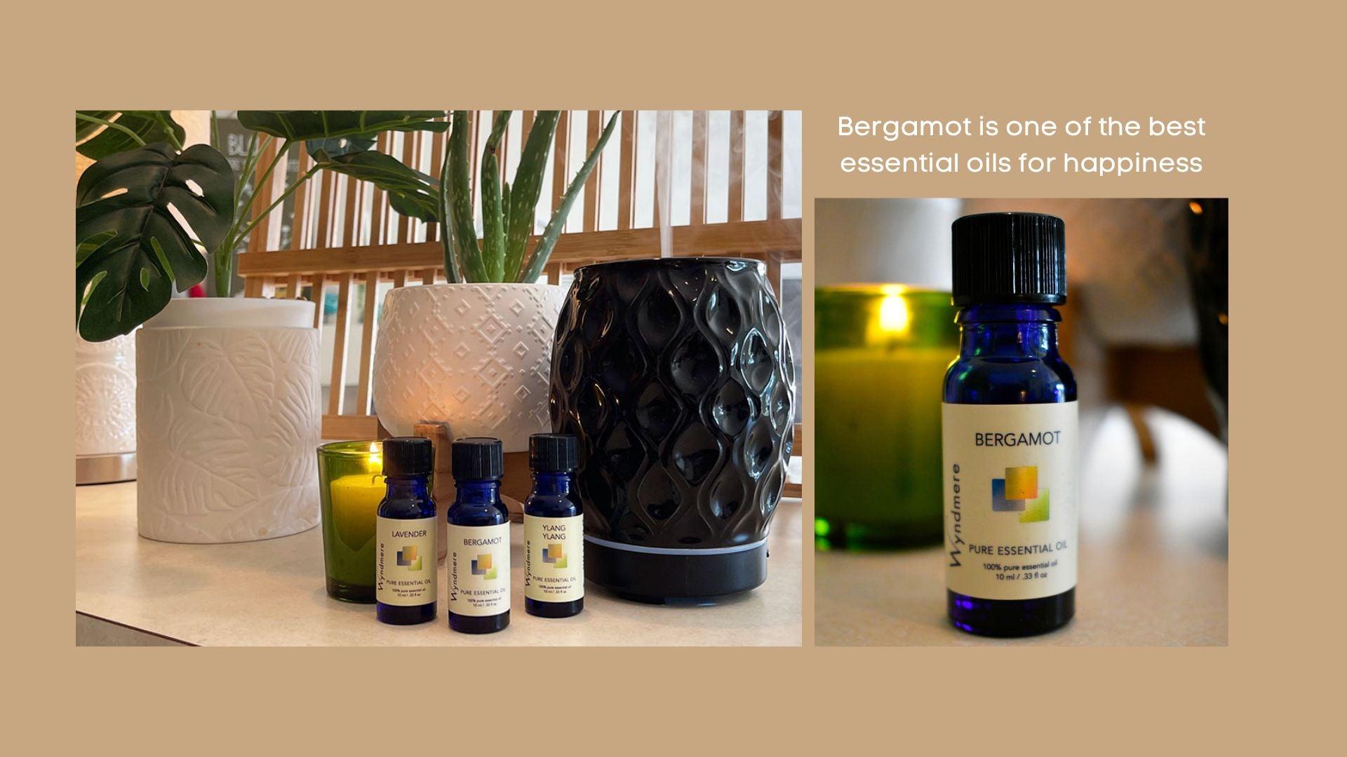 Bergamot is a great essential oil for happiness. Blend with Ylang Ylang and Lavender and use in a diffuser _ Wyndmere