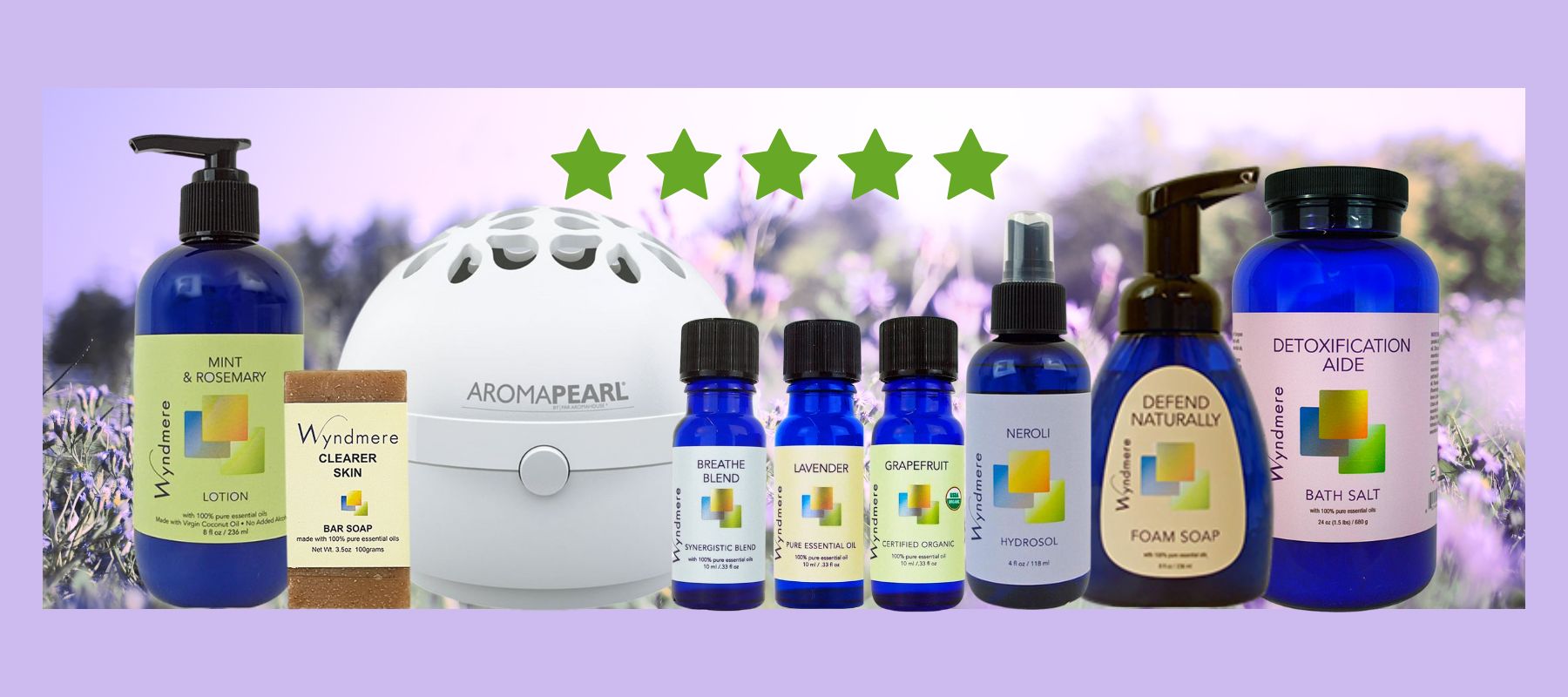 Wyndmere - Best Sellers images of Breathe Blend, AromaPearl and Aches & Pains Cream