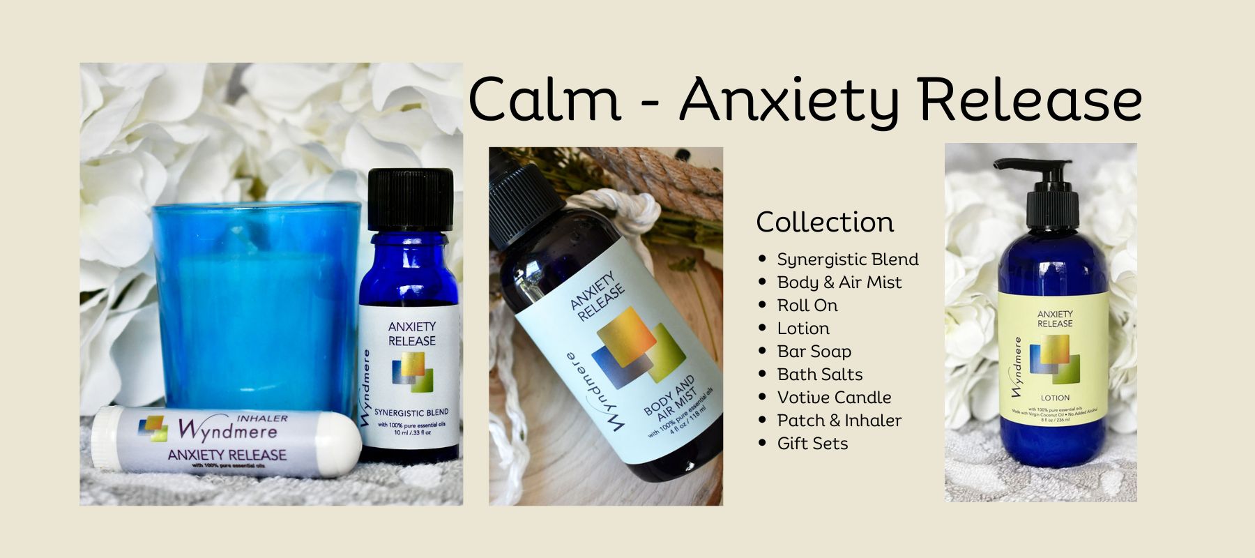 Wyndmere products containing Anxiety Release blend