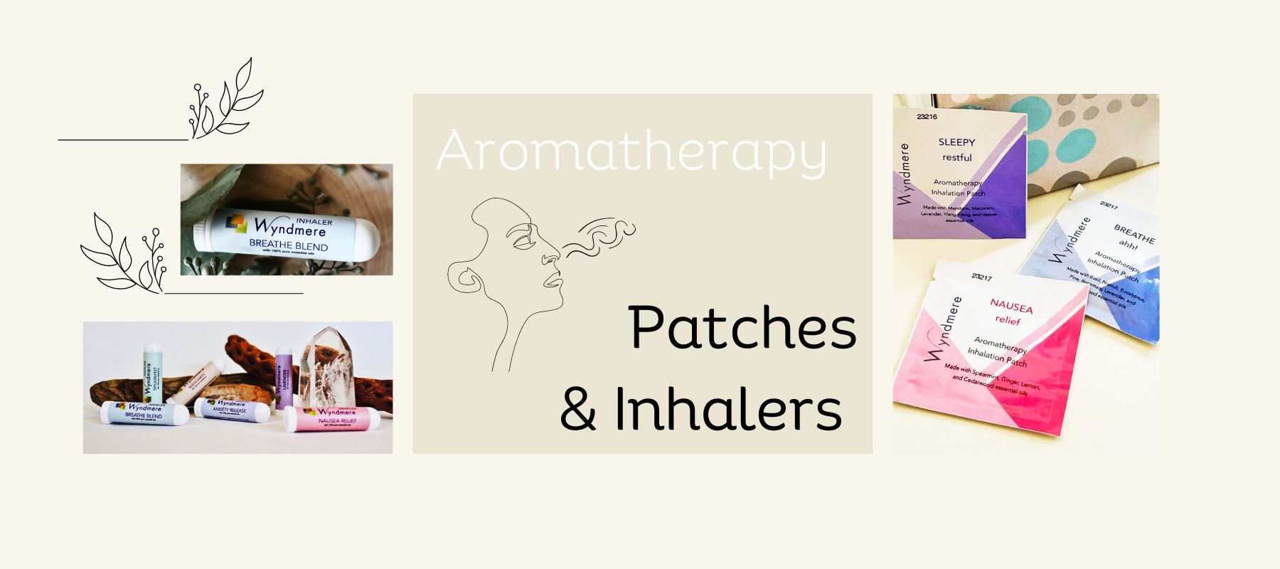 Introducing Aromatherapy Inhalation Patches. Made with our best seller blends- Wyndmere