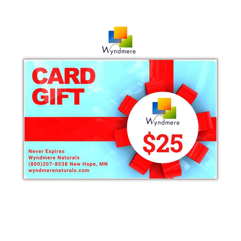 Wyndmere $25 Gift Card (Turquoise with Red Bow)