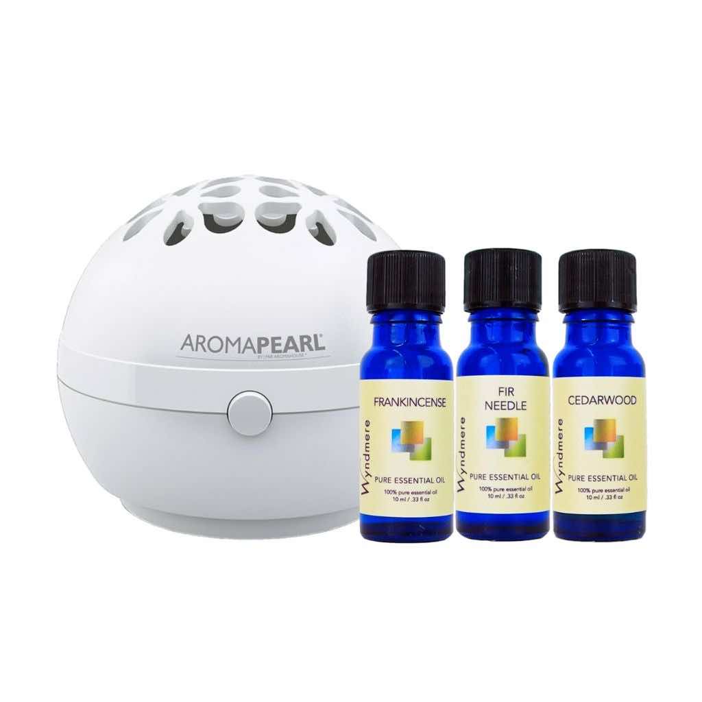 Wyndmere Frankincense, Fir Needle, Cedarwood, White AomaPearl Diffuser