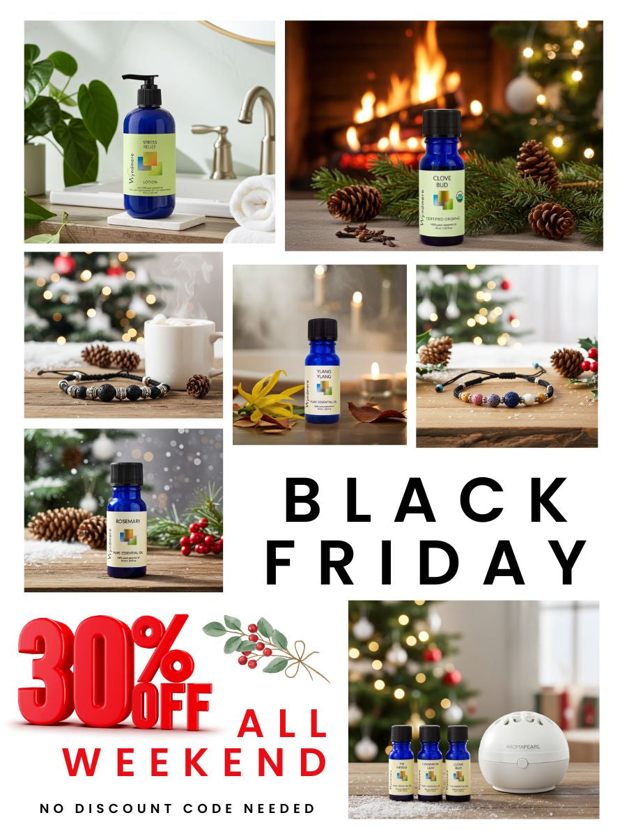 Collage of various product images with a Black Friday sale promotion.
