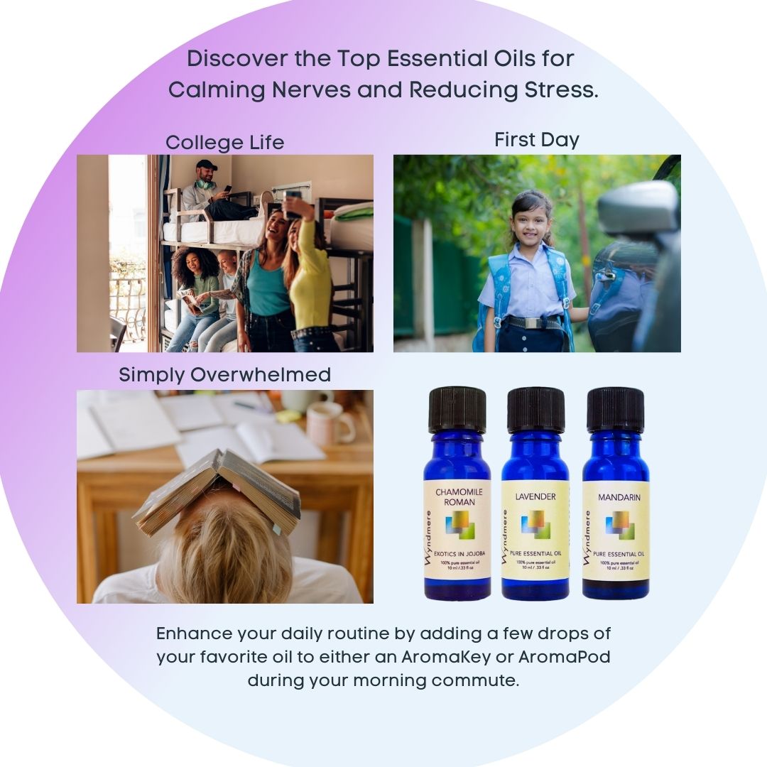 Students with top essential oils for calming nerves & reducing stress - Wyndmere