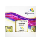 Decorative box set of Wyndmere Lavender Garden lotion, soap and roll-on