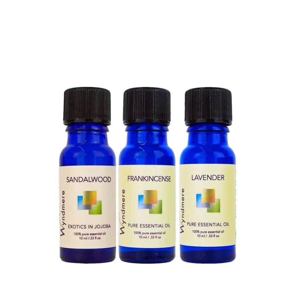 Wyndmere - Soothing Beard After Shave Oil Recipe Bundle essential oils sandalwood, frankincense, and lavender. 