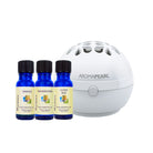 For a DIY diffuser blend, Wyndmere orange, Frankincense, Clove Bud essential oils, and a white AromaPearl.