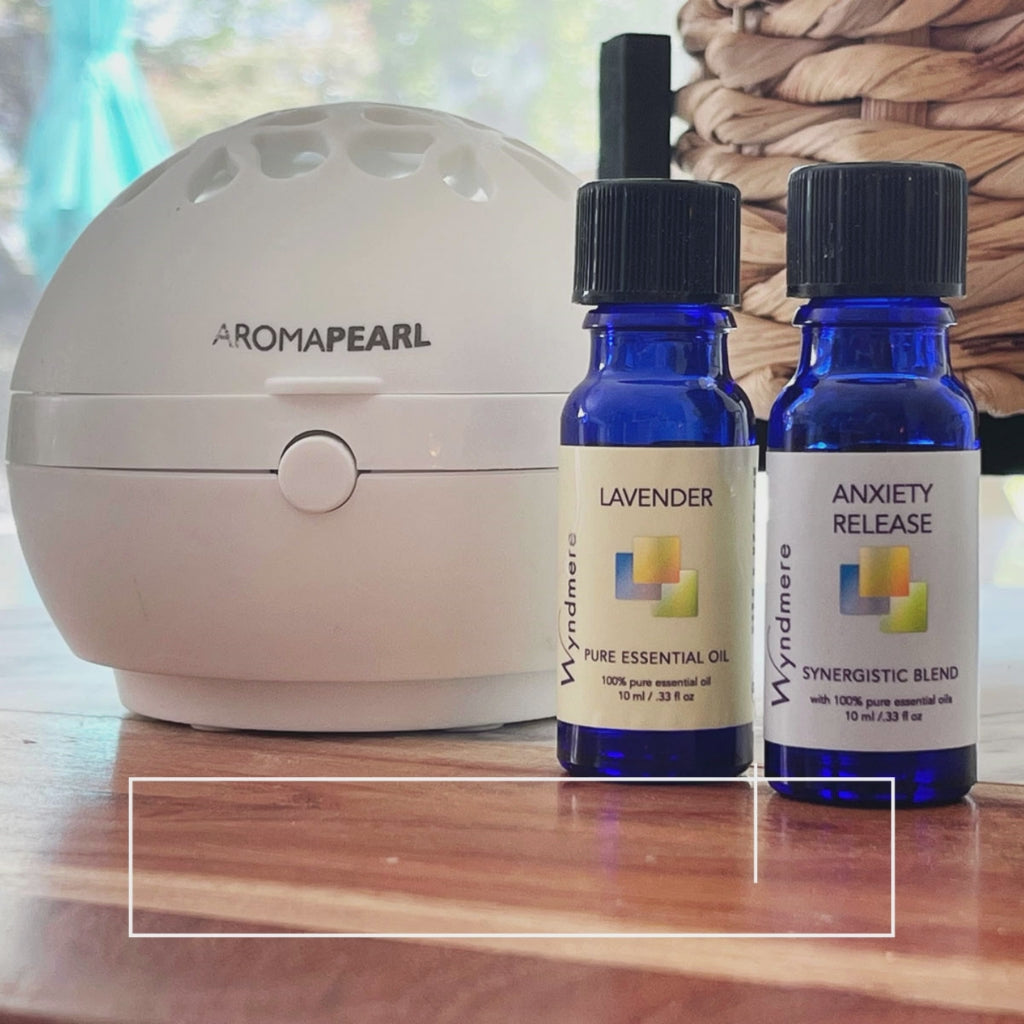 Wyndmere Anxiety Release Blend, Lavender Essential Oil, AromaPearl Diffuser-Accept What You Cannot Control, focus on what you can change.