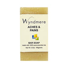 Handcrafted, hand-cut bar of Wyndmere Aches & Pains soap