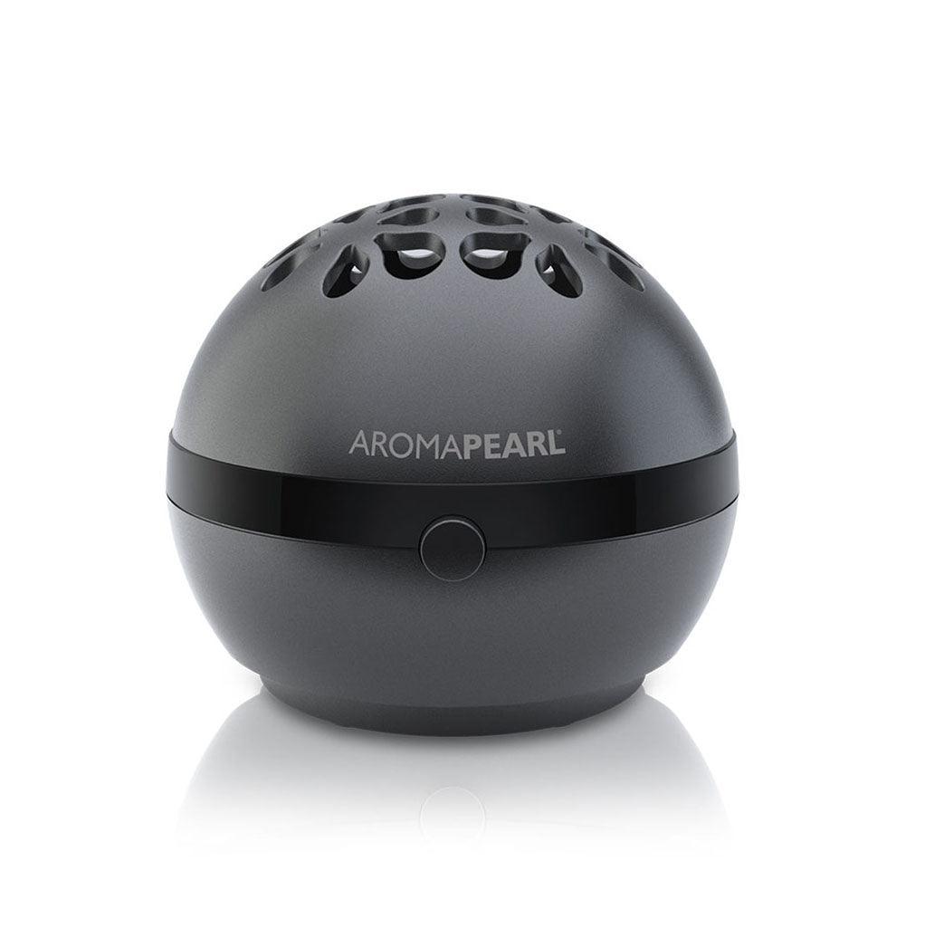 Black AromaPearl - an electric or battery operated personal aromatherapy diffuser for essential oils.