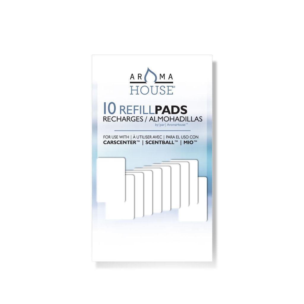 10 reusable aroma pads for the AromaKey, CarScenter, ScentBall, and AromaPod diffusers.