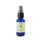 1oz cobalt blue bottle of Wyndmere Clearer Skin remedy with treatment pump