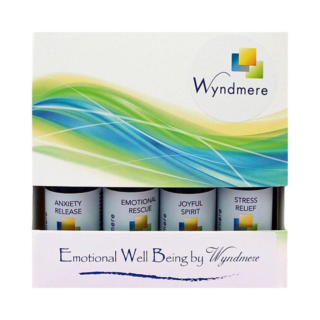 Decorative box of 4 popular blends with essential oils that support us emotionally