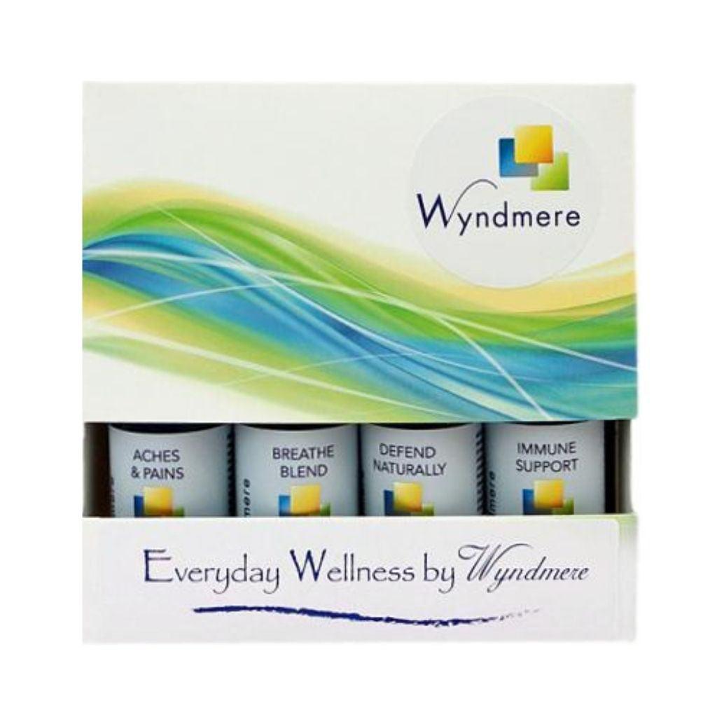 Decorative box of 4 popular essential oil blends that support your health.