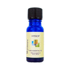 Hyssop - Blue bottle of Wyndmere Hyssop Essential Oil with a sweet top note and spicy undertone