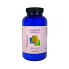 24 ounce cobalt blue bottle of Wyndmere Lavender Garden Bath Salt