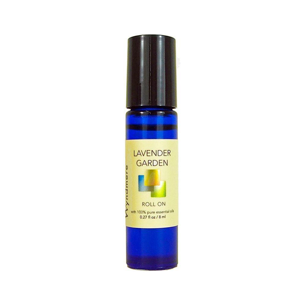 A cobalt blue roll-on bottle of Anxiety Release using the best essential oils for anxiety and nervous tension