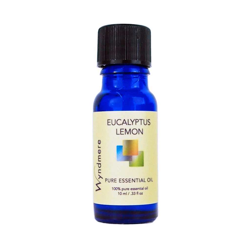 Lemon Eucalyptus - Blue bottle of Wyndmere Lemon Eucalyptus (citriodora) Essential Oil that has a citronella-like aroma
