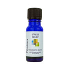 Wyndmere Stress Relief essential oil blend in a 10ml cobalt blue bottle