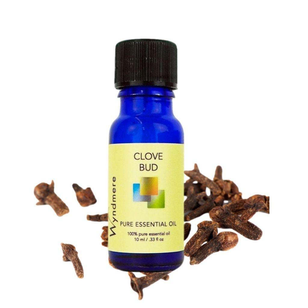 10ml Cobalt blue bottle of Clove Bud essential oil